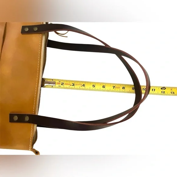 Portland Leather Goods Small Tote Bag Mango - Picture 11 of 14